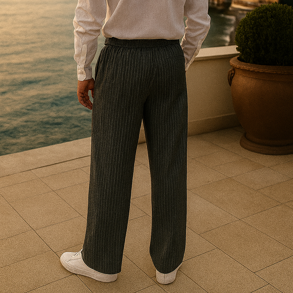 Linen pants dark grey