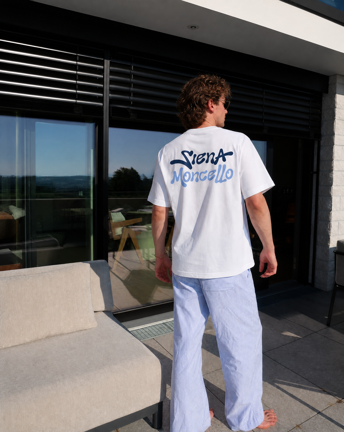 Linen pants blue