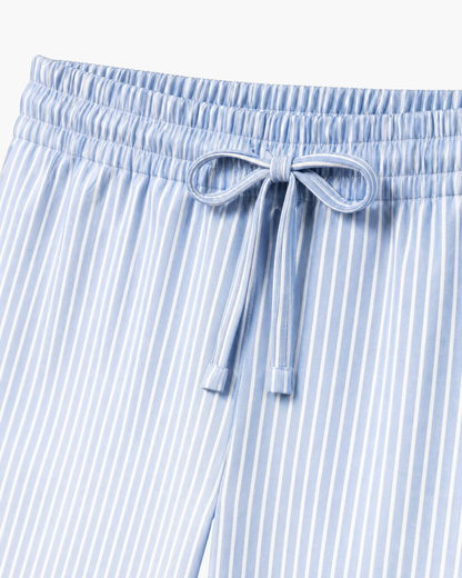 striped pants blue