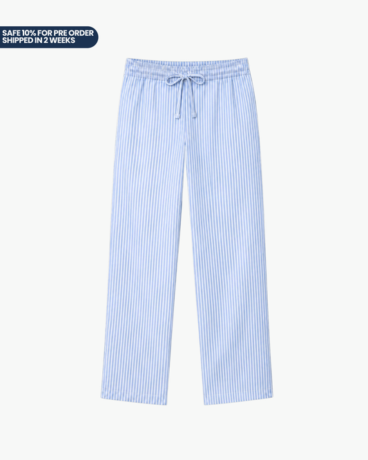 Linen pants blue