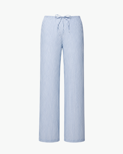 Linen pants blue